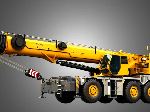 GRT 9165 Mobile Crane 3D Model