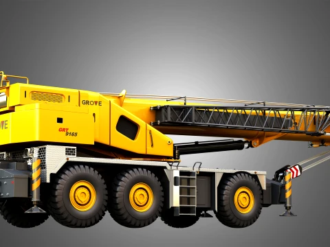 GRT 9165 Mobile Crane 3D Model