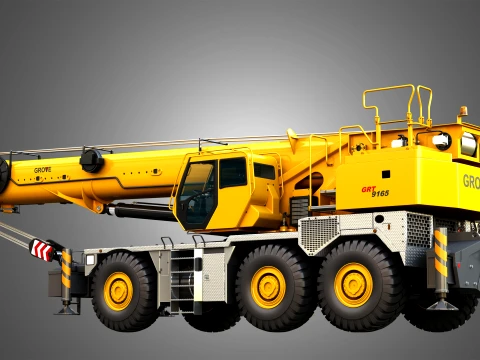 GRT 9165 Mobile Crane 3D Model