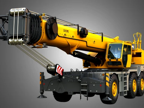 GRT 9165 Mobile Crane 3D Model