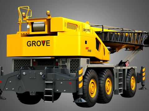 GRT 9165 Mobile Crane 3D Model