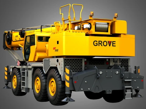 GRT 9165 Mobile Crane 3D Model