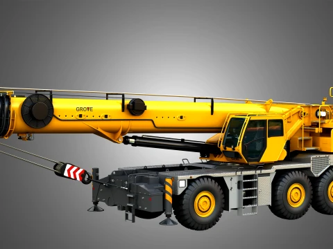 GRT 9165 Mobile Crane 3D Model