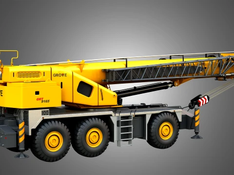 GRT 9165 Mobile Crane 3D Model