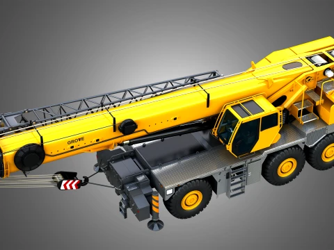 GRT 9165 Mobile Crane 3D Model