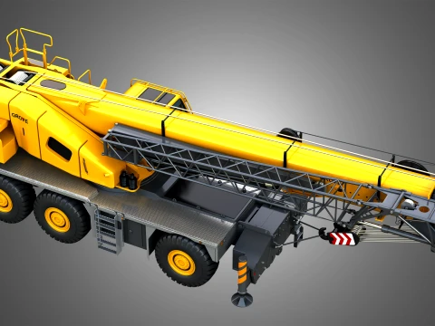 GRT 9165 Mobile Crane 3D Model