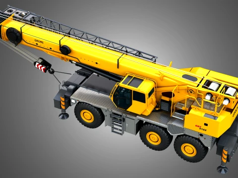 GRT 9165 Mobile Crane 3D Model