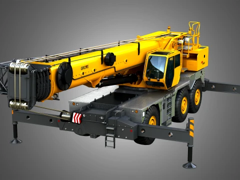 GRT 9165 Mobile Crane 3D Model