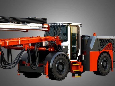 DD423iE Underground Mining Drill Rig Modèle 3D