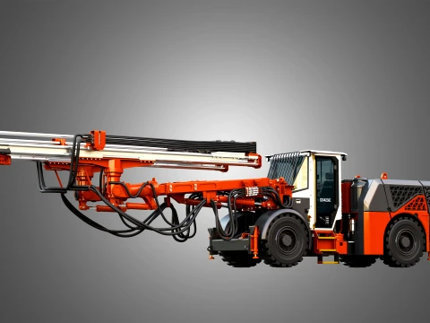 DD423iE Underground Mining Drill Rig 3D Model
