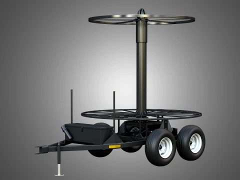 Stringer Tile Trailer 3D Model