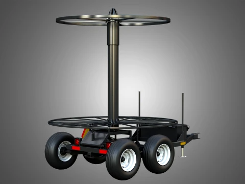 Stringer Tile Trailer 3D Model