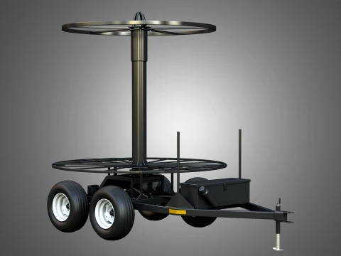Stringer Tile Trailer 3D Model