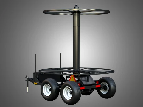 Stringer Tile Trailer 3D Model