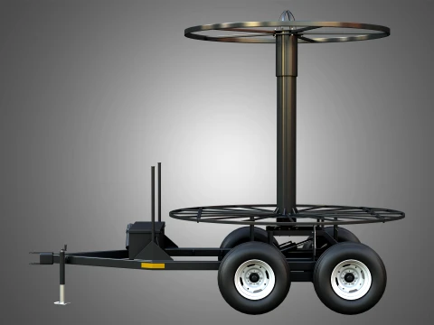 Stringer Tile Trailer 3D Model