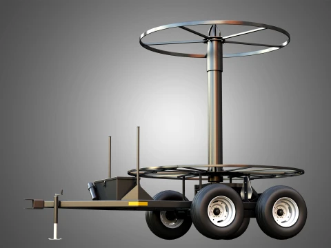 Stringer Tile Trailer 3D Model