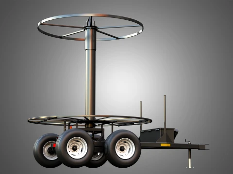 Stringer Tile Trailer 3D Model