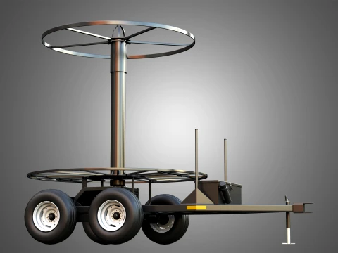 Stringer Tile Trailer 3D Model