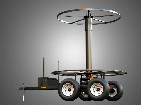 Stringer Tile Trailer 3D Model
