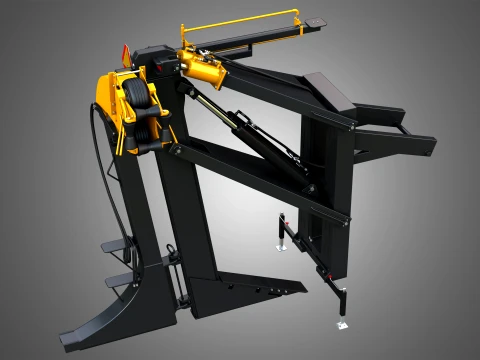 Tile Plow 712 - 7 Attachment 3D Model