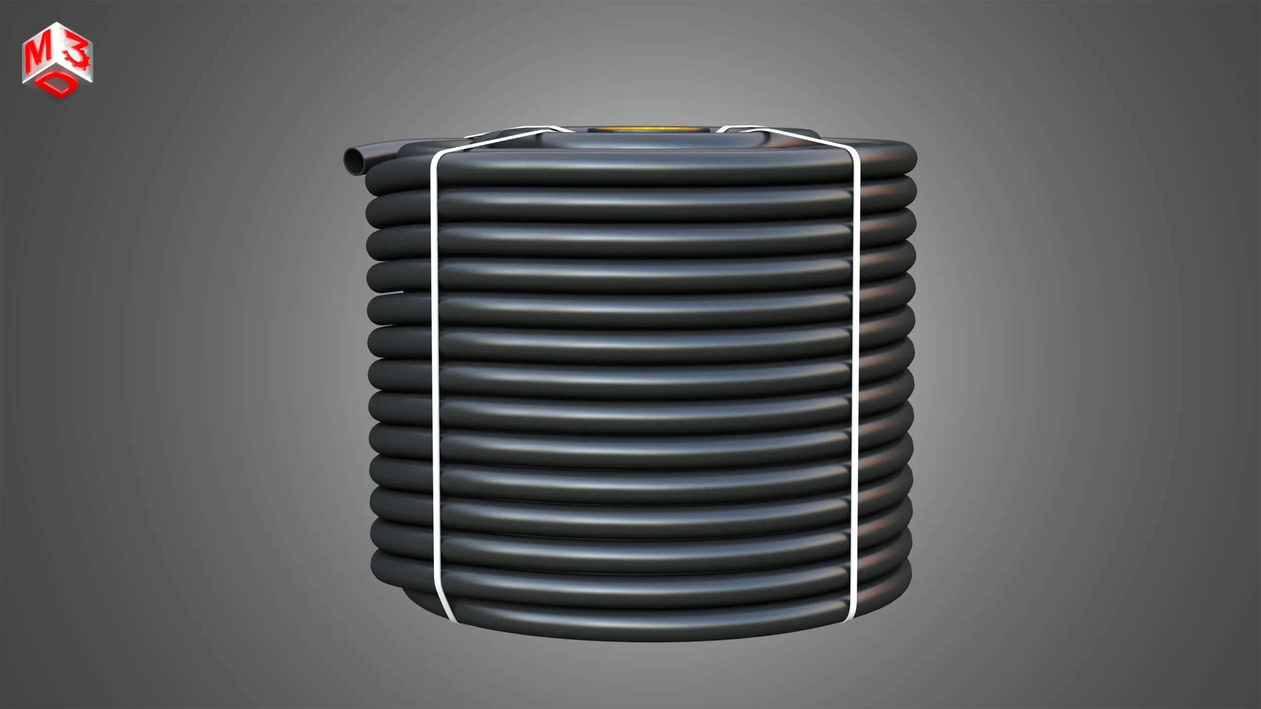 Rolled Pipe 3D Model .c4d .max .obj .3ds .fbx .stl .blend 