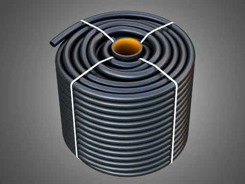 Rolled Pipe 3D Model