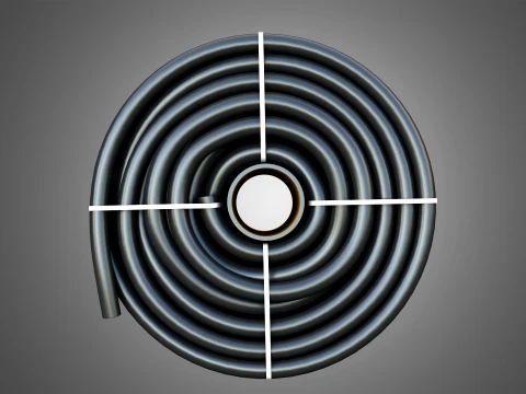 Rolled Pipe 3D Model