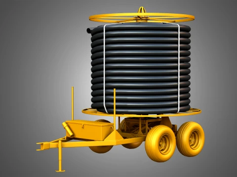 Rolled Pipe 3D Model