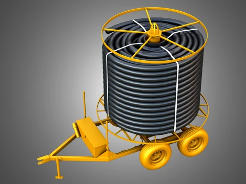 Rolled Pipe 3D Model