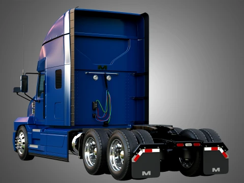 64T Semi Truck - Ultra Cab Sleeper Truck 3D Model