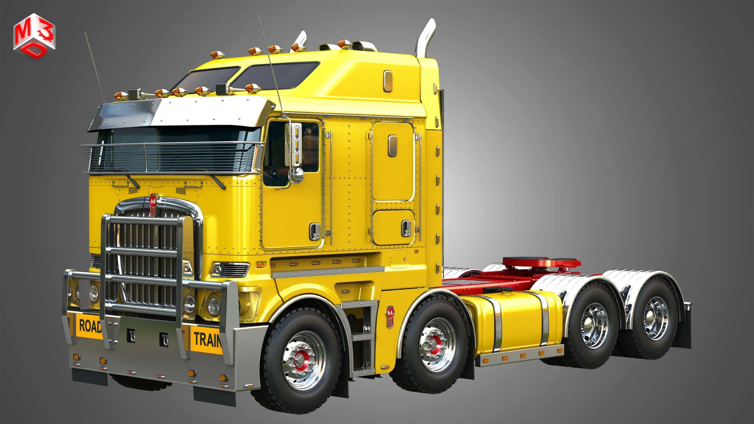 K200 Twin Steer - Big Cab Truck 3D Model .c4d .max .obj .3ds .fbx .stl .blend 