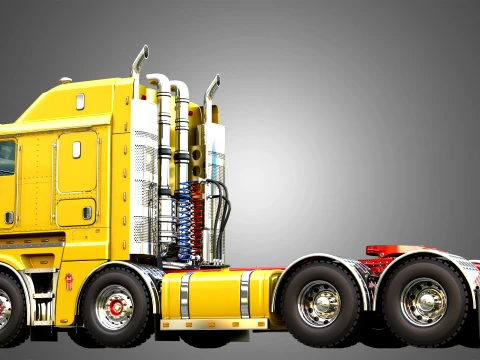 K200 Twin Steer - Big Cab Truck 3D Model