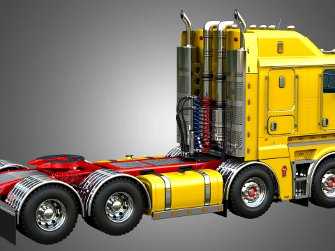 K200 Twin Steer - Big Cab Truck 3D Model