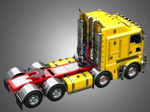 K200 Twin Steer - Big Cab Truck 3D Model