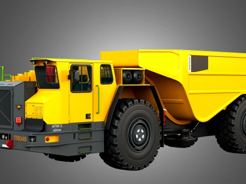 Minetruck MT66 S eDrive Underground Dump Truck 3D Model