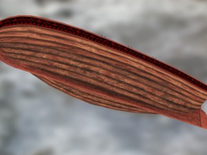 boat yawl 6 oars Modèle 3D