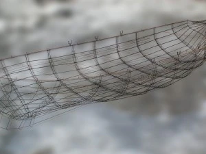 boat yawl 6 oars 3D Model