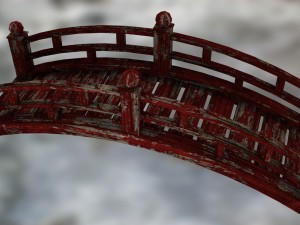 wooden bridge 3Dモデル