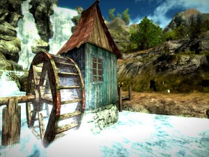 water mill 3D मॉडल