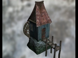 water mill 3D मॉडल