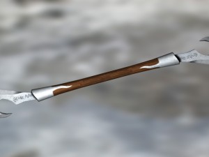 sword 2 blade 3D Model