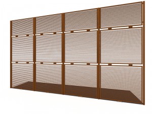 sliding louvre screens Modello 3D