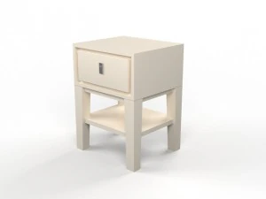 Nischen-Nachttisch &ndash; wei&szlig; 3D Modell