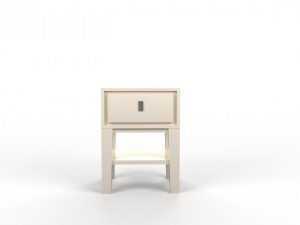niche nightstand - white 3D Model