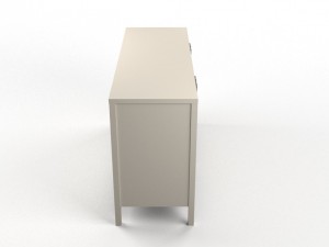 niche 6-drawer dresser - white 3D 모델