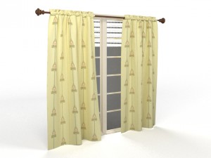 curtains window 3D Model