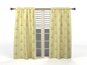 curtains window Modelo 3D