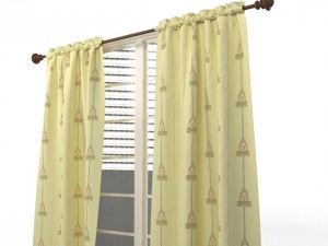 curtains window Modelo 3D