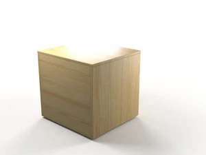 chest of 6 drawers pine 3D Model