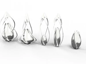 vase-lamp organic 3D Model